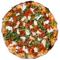 KAIO-Beach-Front-Restaurant-Rucola-e-Parmigiano-Pizza-Close-Up